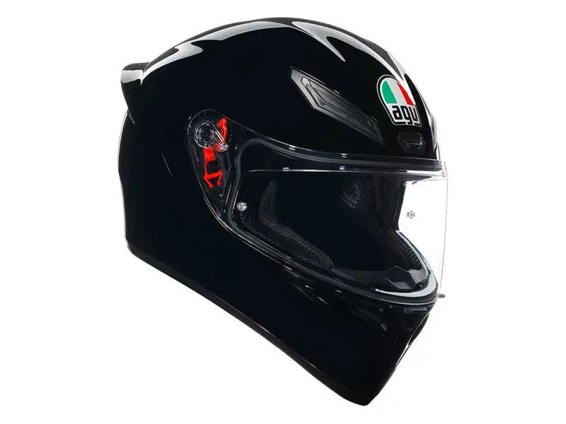 Load image into Gallery viewer, קסדה מלאה לאופנוע/קטנוע איי ג'י וי שחור מבריק AGV K1S 22.06