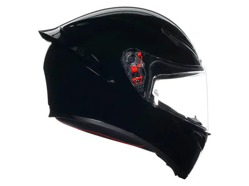 Load image into Gallery viewer, קסדה מלאה לאופנוע/קטנוע איי ג'י וי שחור מבריק AGV K1S 22.06