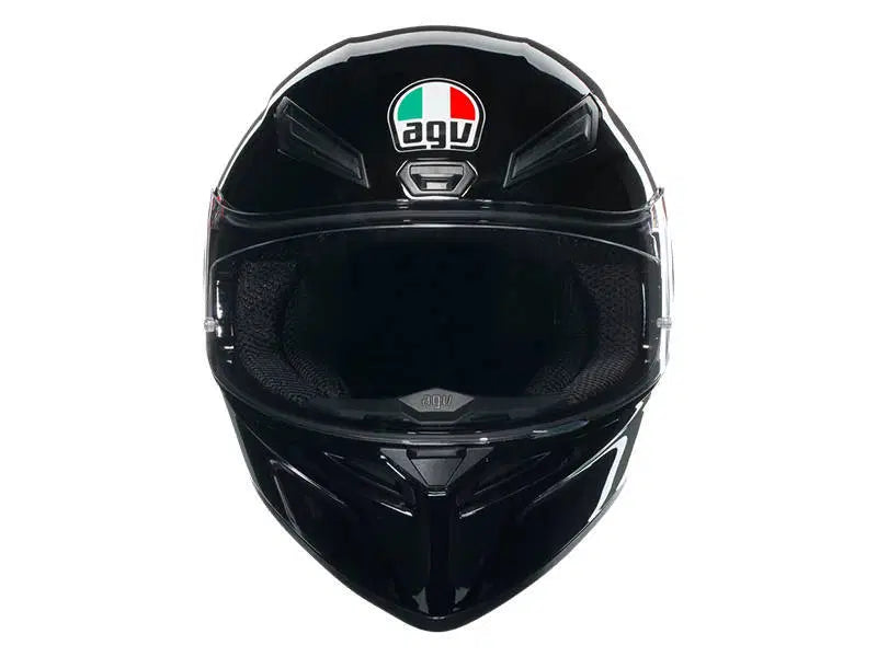 Load image into Gallery viewer, קסדה מלאה לאופנוע/קטנוע איי ג'י וי שחור מבריק AGV K1S 22.06