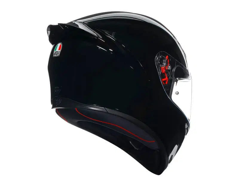 Load image into Gallery viewer, קסדה מלאה לאופנוע/קטנוע איי ג'י וי שחור מבריק AGV K1S 22.06