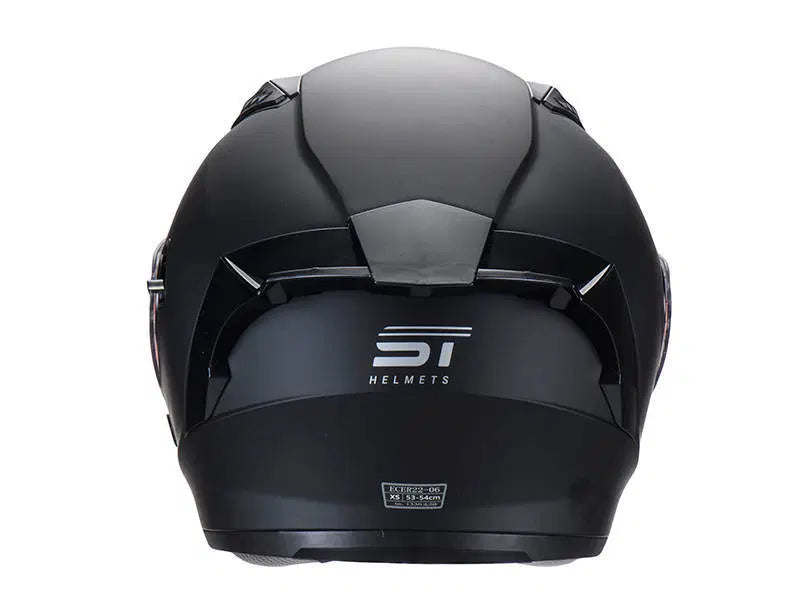 Load image into Gallery viewer, קסדה 3/4 אס טי שחור מט כולל דיבורית מתנה ST Z-301