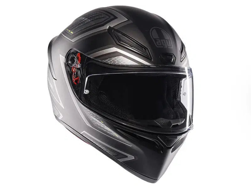 Load image into Gallery viewer, קסדה מלאה לאופנוע/קטנוע איי ג'י וי שחור/אפור AGV K1S 22.06