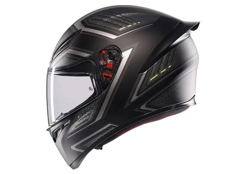 Load image into Gallery viewer, קסדה מלאה לאופנוע/קטנוע איי ג'י וי שחור/אפור AGV K1S 22.06