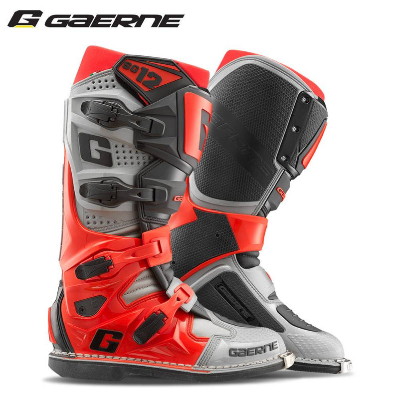 Load image into Gallery viewer, מגף רכיבה לאופנוע שטח/טרקטורון גארנה אס גי 12 כתום שחור אפור GAERNE SG12 FORGE V25