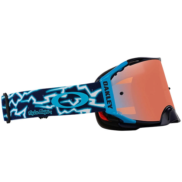 Load image into Gallery viewer, משקפי אבק אוקלי כחול OAKLEY Airbrake MX TLD Blue Lightening W/Prizm Sapphire