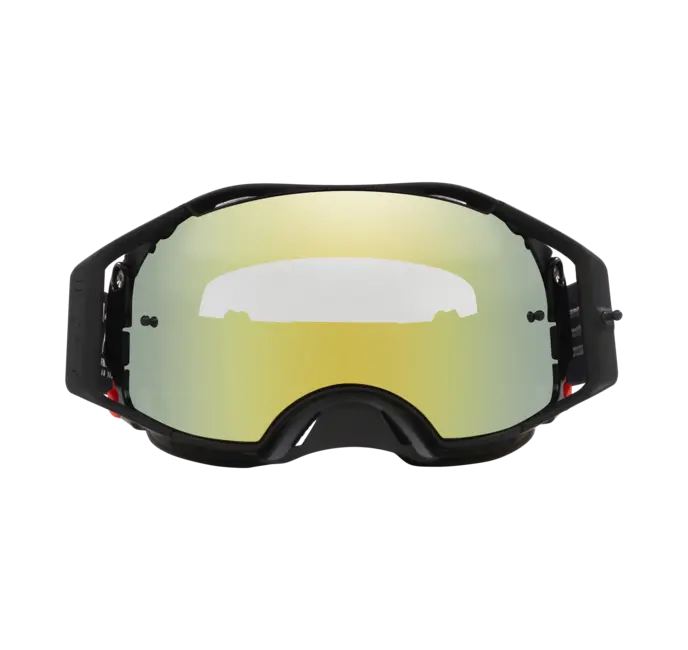 Load image into Gallery viewer, משקף אבק אוקלי שחור OAKLEY Airbrake MX Herlings Sig W-24K Iridium