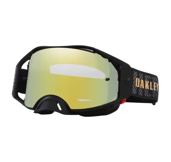 Load image into Gallery viewer, משקף אבק אוקלי שחור OAKLEY Airbrake MX Herlings Sig W-24K Iridium