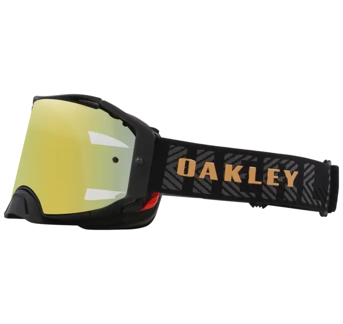 Load image into Gallery viewer, משקף אבק אוקלי שחור OAKLEY Airbrake MX Herlings Sig W-24K Iridium