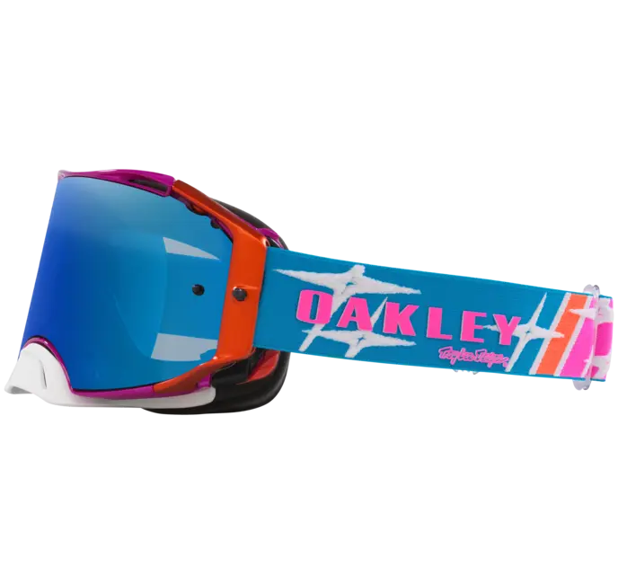 Load image into Gallery viewer, משקפי אבק אוקלי כחול/ורוד OAKLEY Airbrake MX TLD Speed Stars W/Black Ice Iridium