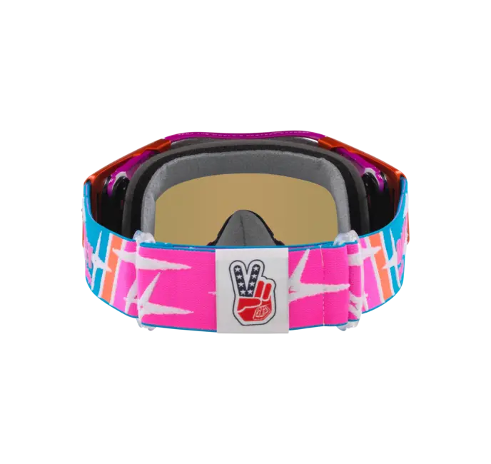 Load image into Gallery viewer, משקפי אבק אוקלי כחול/ורוד OAKLEY Airbrake MX TLD Speed Stars W/Black Ice Iridium