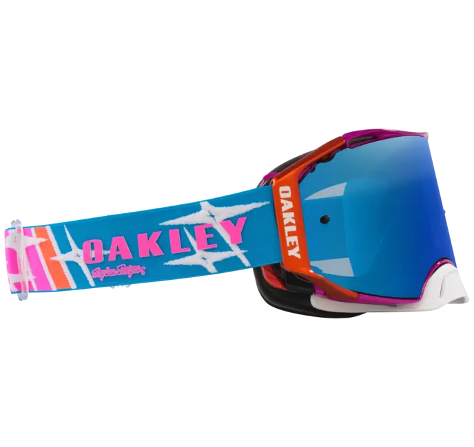 Load image into Gallery viewer, משקפי אבק אוקלי כחול/ורוד OAKLEY Airbrake MX TLD Speed Stars W/Black Ice Iridium