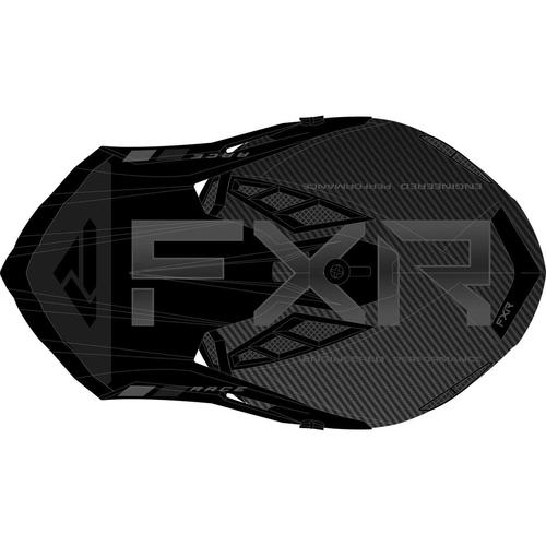 Load image into Gallery viewer, קסדה לאופנוע שטח/טרקטורון אפ איקס אר קרבון שחור/אפור FXR Helium Carbon 22.06