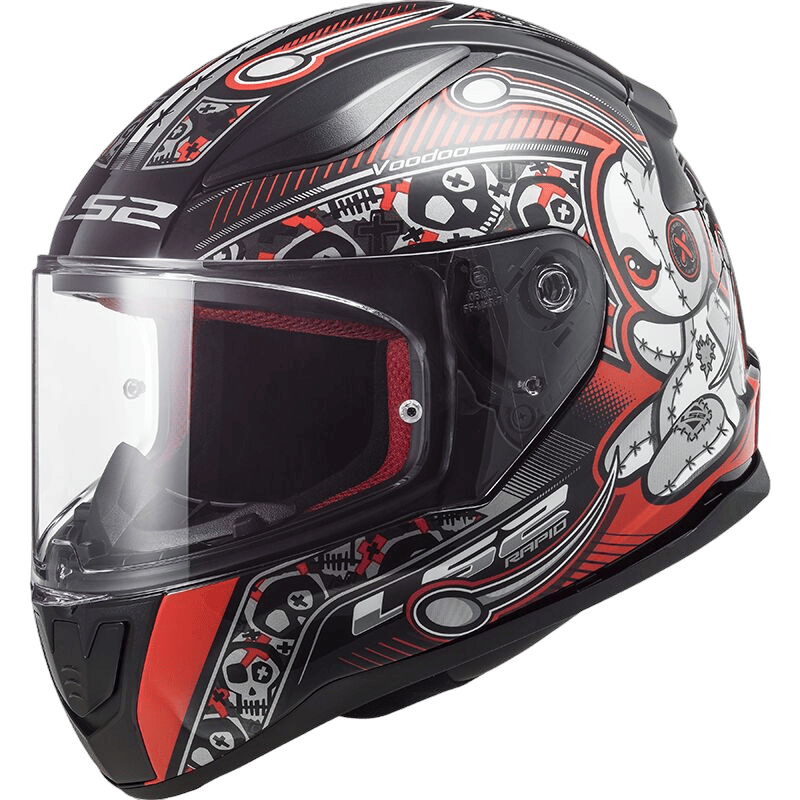 Load image into Gallery viewer, קסדה אל אס 2 רפיד מיני לילדים מלאה לכביש שחור/אדום Ls2 FF353 Rapid Mini