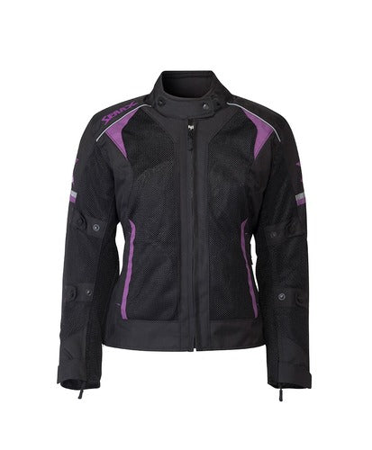 Load image into Gallery viewer, מעיל לאופנוע רב עונתי נשים ספרקס שחור/ורוד SPARKS Force Ladies