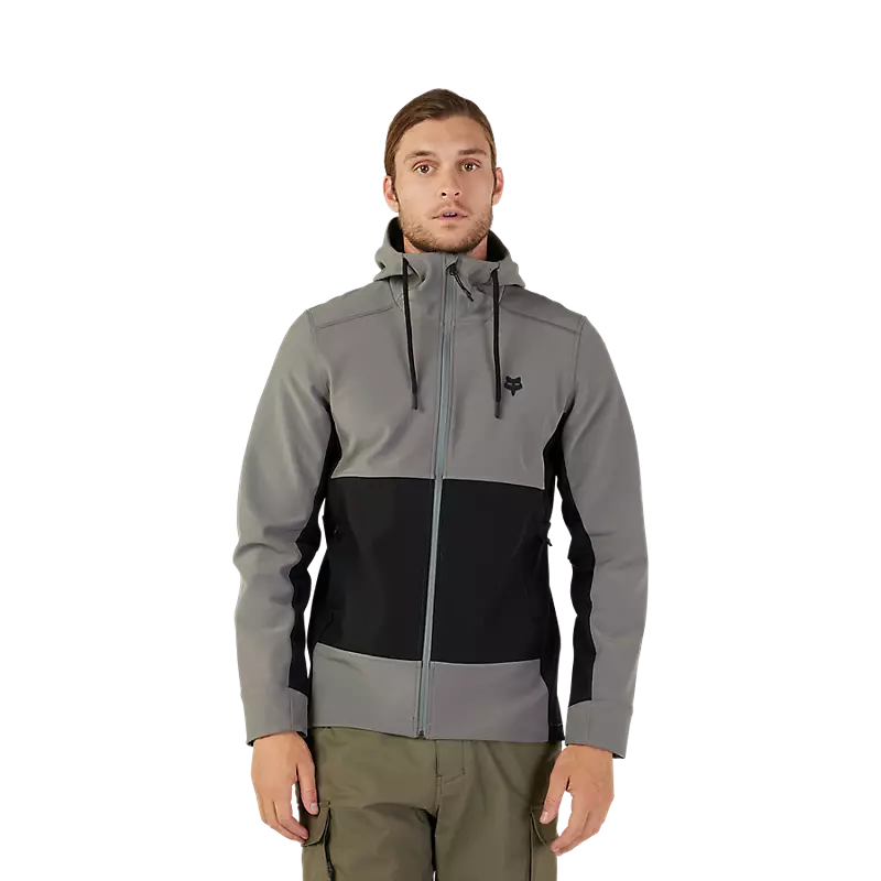 Load image into Gallery viewer, מעיל דוחה מים מחמם פוקס פיט גאקט אפור/שחור FOX Pit Jacket V24