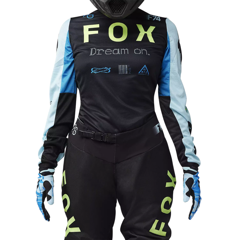 Load image into Gallery viewer, חליפת רכיבה לאופנוע שטח/טרקטורון לנשים פוקס 180 שחור FOX WMNS 180 Race Spec V25