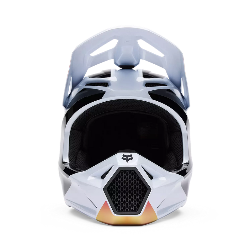 Load image into Gallery viewer, קסדת שטח לאופנוע/טרקטורון פוקס וי 1 לבן FOX V1 Hello Future V25