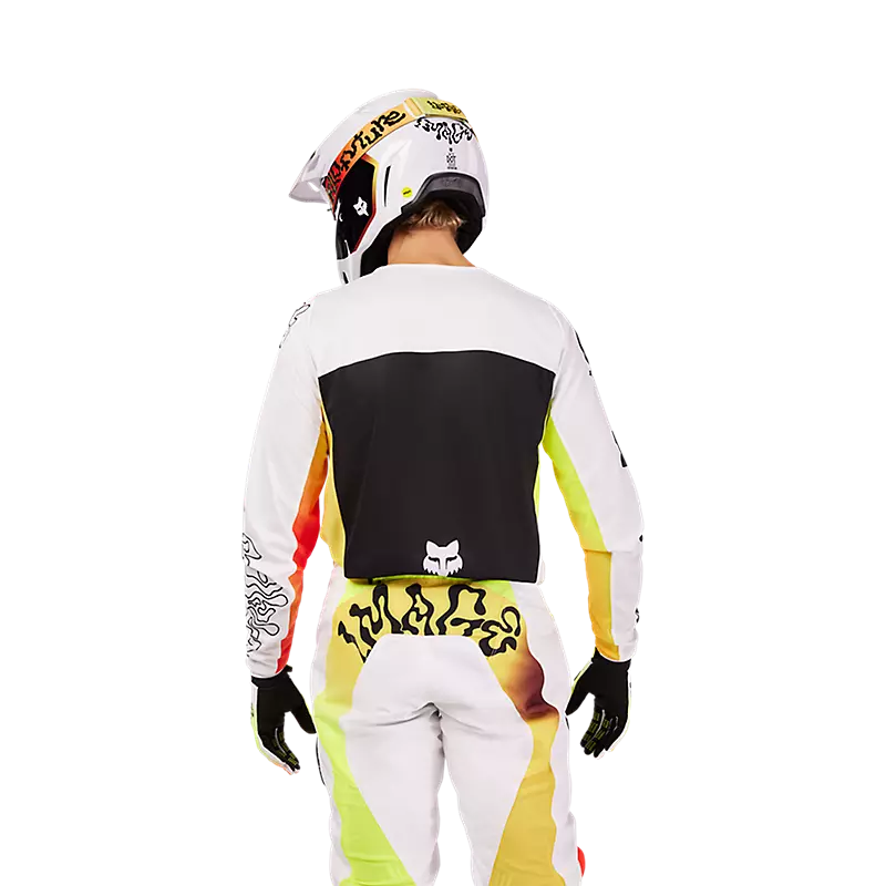 Load image into Gallery viewer, חליפת רכיבה לאופנוע שטח/טרקטורון פוקס 180 לבן FOX 180 Hello Future V25