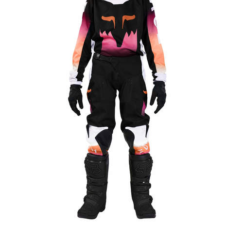 Load image into Gallery viewer, חליפת רכיבה לאופנוע שטח/טרקטורון פוקס 180 ילדות שחור/ורוד - FOX 180 YTH GIRLS FLORA