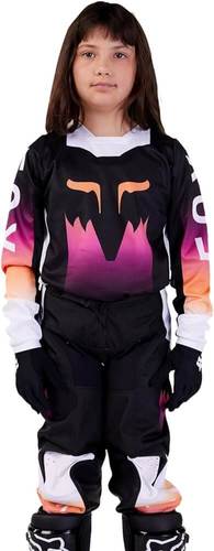 Load image into Gallery viewer, חליפת רכיבה לאופנוע שטח/טרקטורון פוקס 180 ילדות שחור/ורוד - FOX 180 YTH GIRLS FLORA