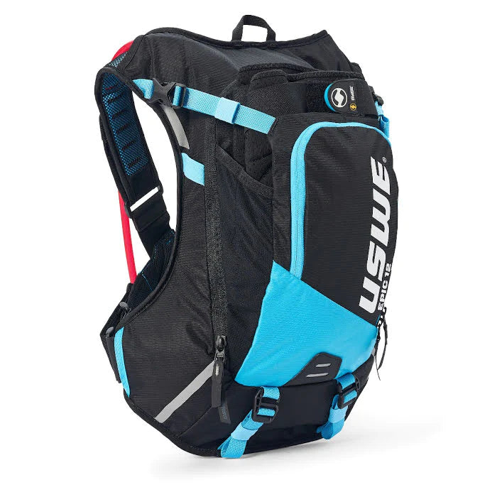 Load image into Gallery viewer, תיק רכיבה כולל שקית מים שחור/כחול USWE HYDRO 8L MTB