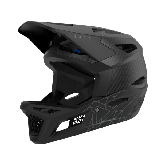 Load image into Gallery viewer, קסדה פולפייס לאופניים/קורקינט חשמלי ליט קרבון 6.0 שחור LEATT MTB Gravity 6.0 Carbon V24 Stealth