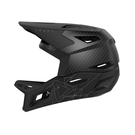 Load image into Gallery viewer, קסדה פולפייס לאופניים/קורקינט חשמלי ליט קרבון 6.0 שחור LEATT MTB Gravity 6.0 Carbon V24 Stealth