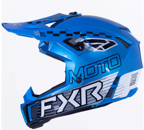 Load image into Gallery viewer, קסדת שטח לילדים אפ איקס אר קלאצ' כחול FXR CLUTCH MX 2026 22.06