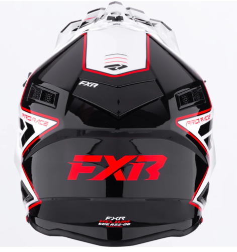 Load image into Gallery viewer, קסדה לאופנוע שטח/טרקטורון אפ איקס אר שחור/לבן/אדום FXR Helium Race 2026 22.06