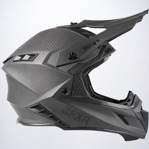 Load image into Gallery viewer, קסדה לאופנוע שטח/טרקטורון אפ איקס אר הליום קרבון שחור FXR Helium Carbon 22.06