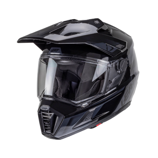 Load image into Gallery viewer, קסדה אדוונצ'ר ליט 8.5 שחור כולל משקף אבק LEATT ADV 8.5 V25 Stealth