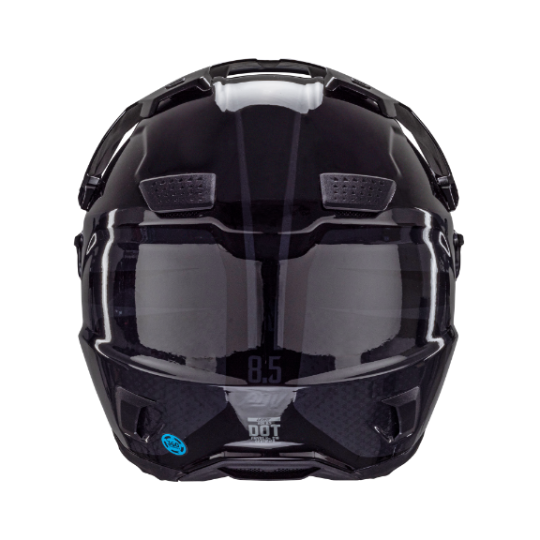 Load image into Gallery viewer, קסדה אדוונצ'ר ליט 8.5 שחור כולל משקף אבק LEATT ADV 8.5 V25 Stealth