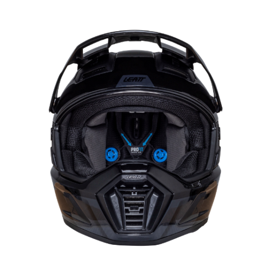 Load image into Gallery viewer, קסדה אדוונצ'ר ליט 8.5 שחור כולל משקף אבק LEATT ADV 8.5 V25 Stealth