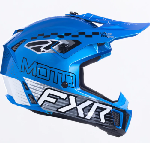 Load image into Gallery viewer, קסדת שטח לילדים אפ איקס אר קלאצ' כחול FXR CLUTCH MX 2026 22.06