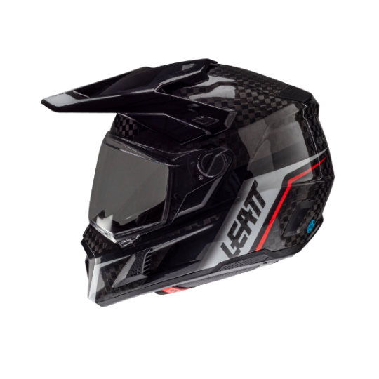 Load image into Gallery viewer, קסדה אדוונצ'ר ליט 9.5 קרבון כולל משקף אבק LEATT ADV 9.5 V25 Carbon