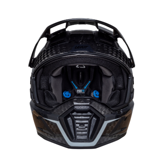 Load image into Gallery viewer, קסדה אדוונצ'ר ליט 9.5 קרבון כולל משקף אבק LEATT ADV 9.5 V25 Carbon