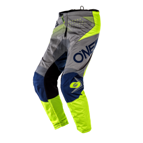 Load image into Gallery viewer, חליפת רכיבה לאופנוע שטח/טרקטורון אוניל אפור/כחול/צהוב ONEAL Element Factor