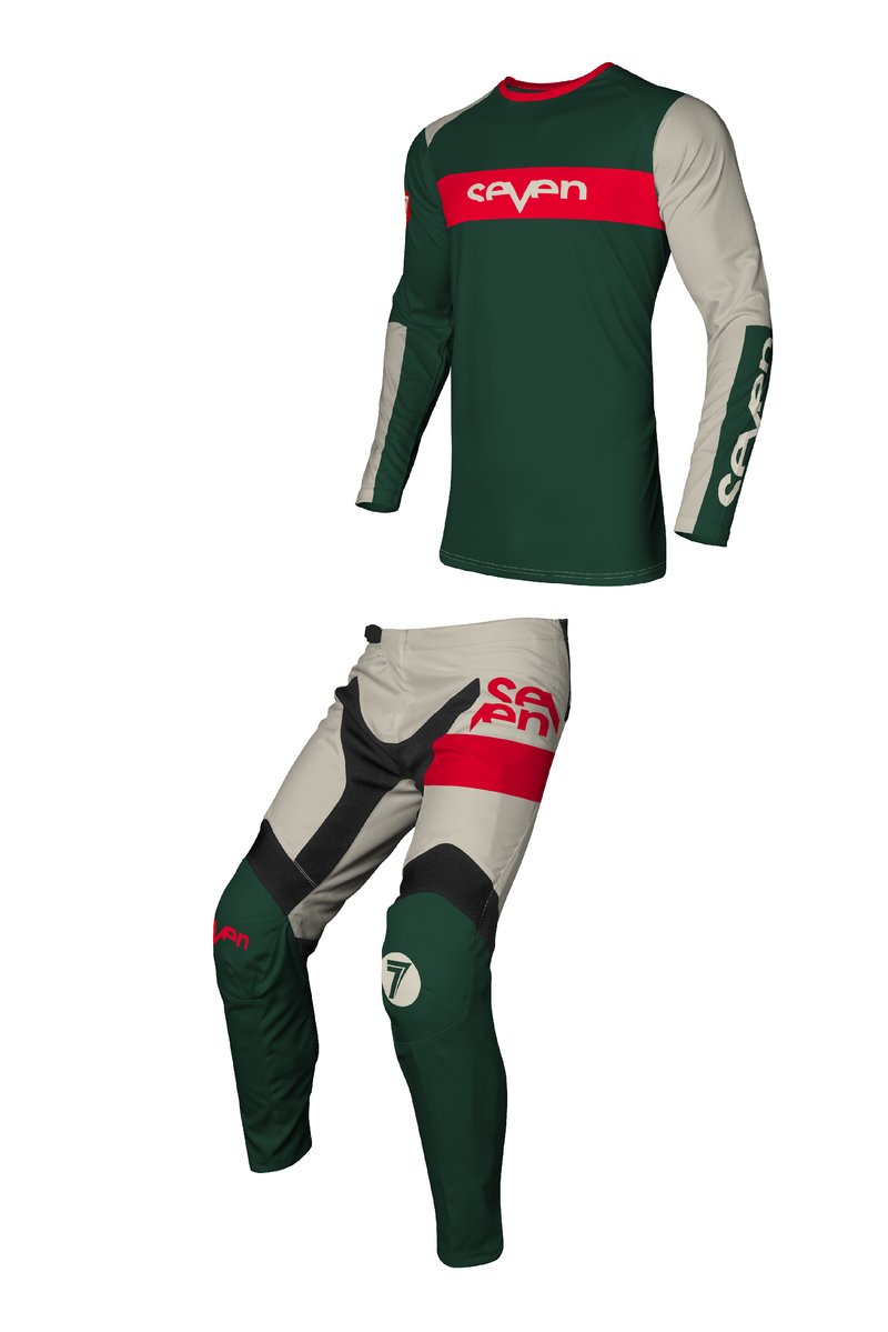 Load image into Gallery viewer, חליפת רכיבה לאופנוע שטח/טקרטורן סבן ווקס Seven Vox Fracture Forest/Bone V25