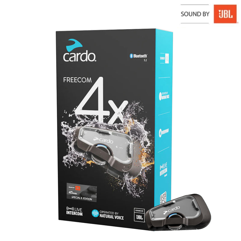 Load image into Gallery viewer, דיבורית בלוטוס לרוכב קארדו 4 ערוצים-Cardo Scala Rider Freecom 4X 45MM