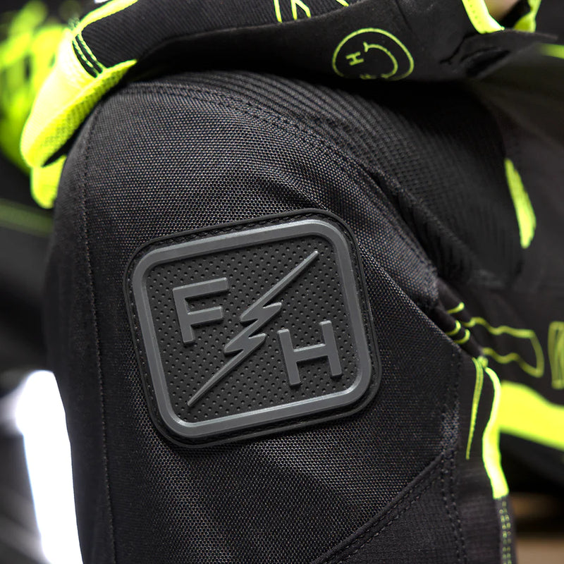 Load image into Gallery viewer, מכנס רכיבה פסטהאוס גריינדוס שחור/צהוב Fasthouse Grindhouse Riot