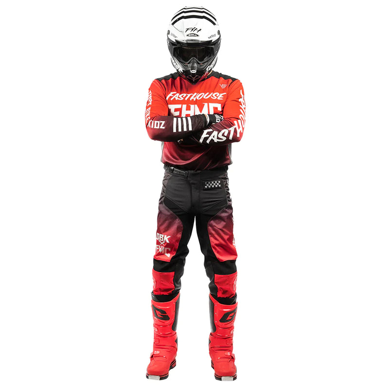 Load image into Gallery viewer, חליפת רכיבה פסטהאוס גריינדוס שחור/אדום Fasthouse Grindhouse Twich 24