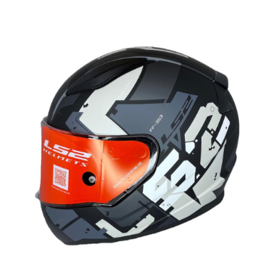 Load image into Gallery viewer, קסדה אל אס 2 רפיד מלאה לכביש אפור/שחור/לבן Ls2 Rapid FF353