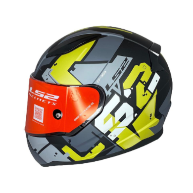 Load image into Gallery viewer, קסדה אל אס 2 רפיד מלאה לכביש שחור/אפור/צהוב מט Ls2 Rapid FF353