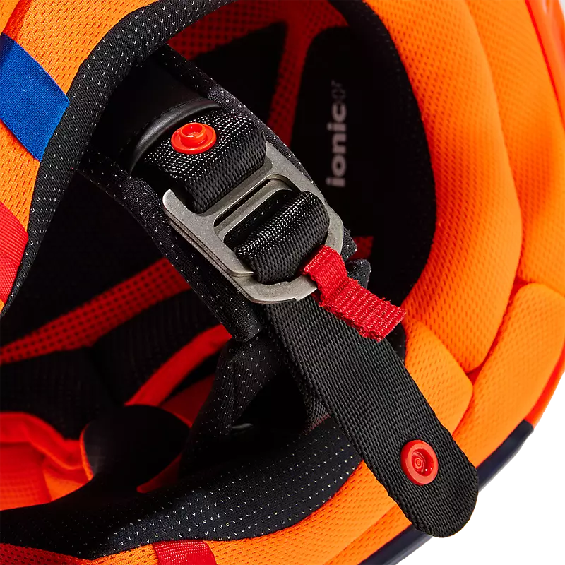 Load image into Gallery viewer, קסדה לאופנוע שטח/טרקטורון פוקס וי 3 כחול/כתום FOX V3 Revise V24