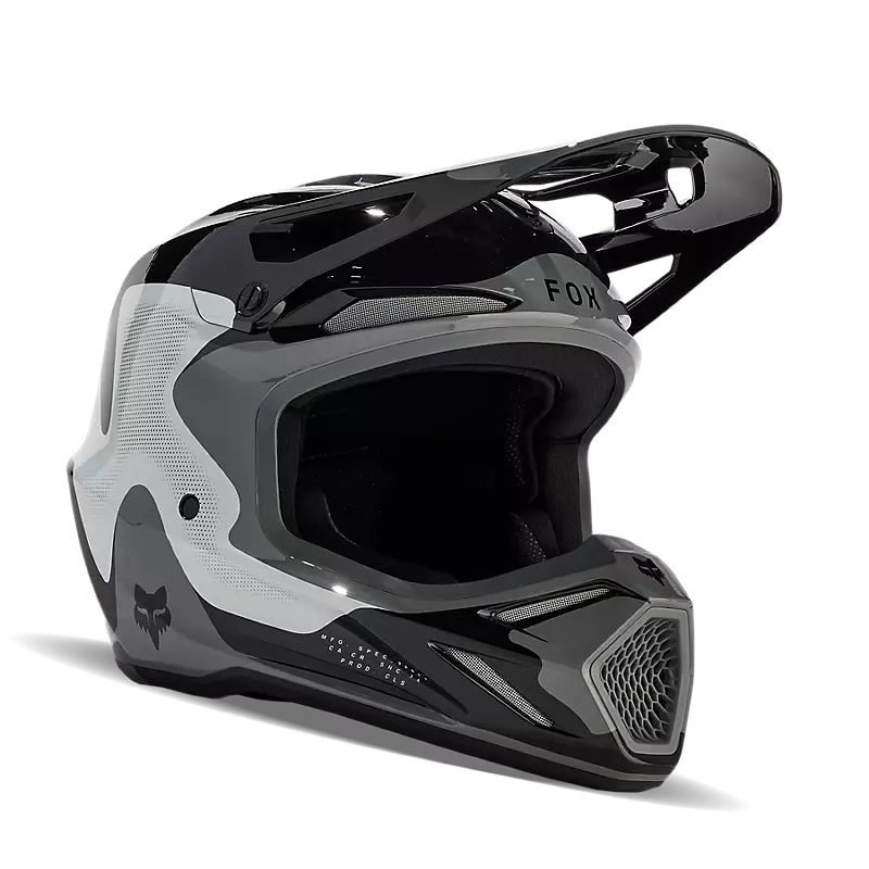 Load image into Gallery viewer, קסדה לאופנוע שטח/טרקטורון פוקס וי 3 אפור/שחור FOX V3 Revise V24