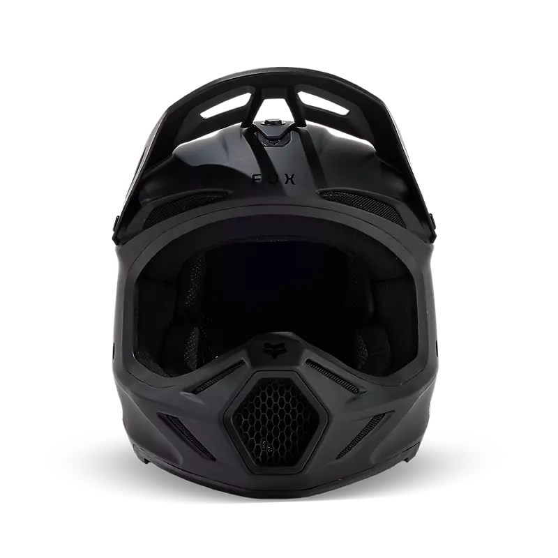 Load image into Gallery viewer, קסדה לאופנוע שטח/טרקטורון פוקס וי 3 שחור FOX V3 Solid V24