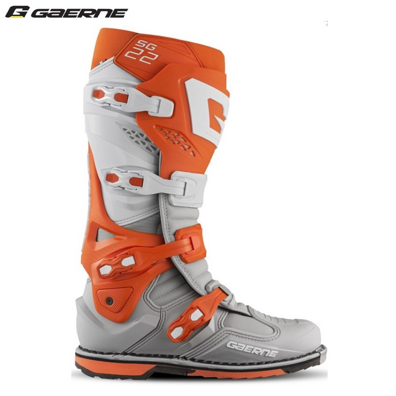 Load image into Gallery viewer, מגף רכיבה לאופנוע גארנה אס גי 22 כתום/אפור gaerne SG22