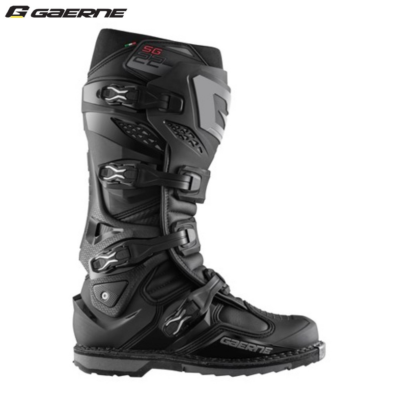 Load image into Gallery viewer, מגף רכיבה לאופנוע גארנה אס גי 22 שחור Gaerne SG22