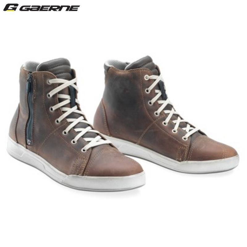 Load image into Gallery viewer, נעלי רכיבה ממוגנות לאופנוע/קטנוע גארנה נגד מים חום Gaerne G.voyager Oiled