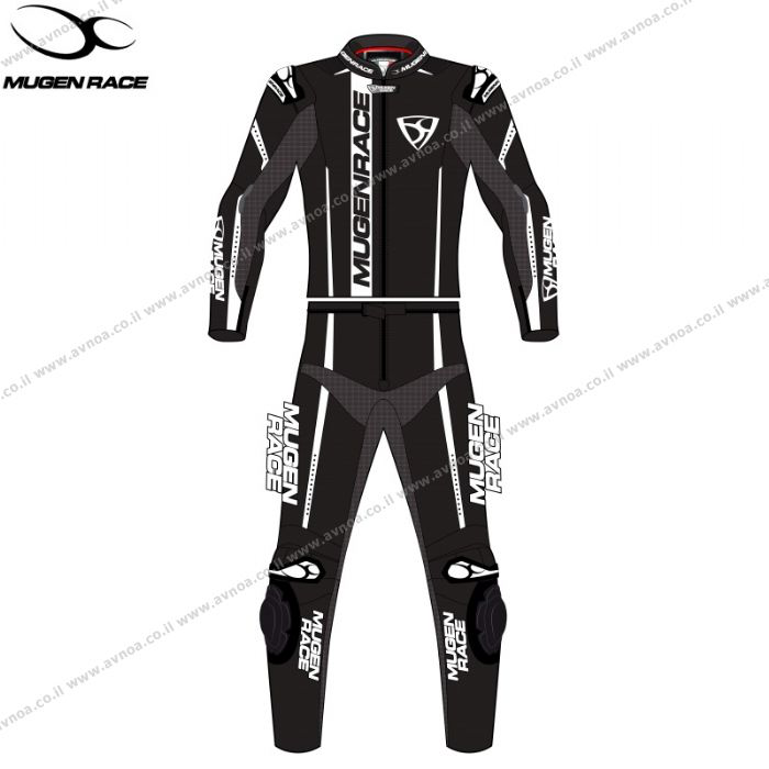 Load image into Gallery viewer, חליפת עור לרכיבת כביש שני חלקים שחור/לבן Murgen Race 1911